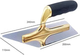 Stainless Steel Trowel Venetian Plaster Trowel Paint & Plaster Trowel Plaster Tools Flat head Concrete Finishing Trowel with New foam plastic Handle