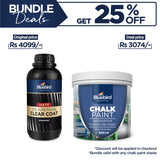 Chalk Paint 500 ML (any shade) + Polyurethane Clear Coat 500 ML Matt