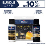 Leafing Glue + Gold Foil Leaves (50 Sheets) + Clear Coat Bundle