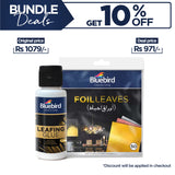 Leafing Glue 100ml + Gold Foil Leaves (50 Sheets) Bundle