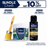 Chalk Paint 100ml + Chalk Paint Brush 4.5" + Clear Coat Gloss 100ml