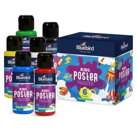 Kids Poster Paints - 100 ml - Primary Colours Set of 6