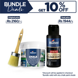Chalk Paint 100ml + Chalk Paint Brush 4.5" + Clear Coat Gloss 100ml