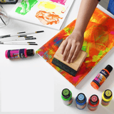 Studio Acrylic Colours - 100 ml - Set of 6 Neon Shades