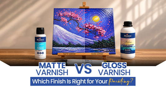 explaining difference between Matte and Gloss Varnish