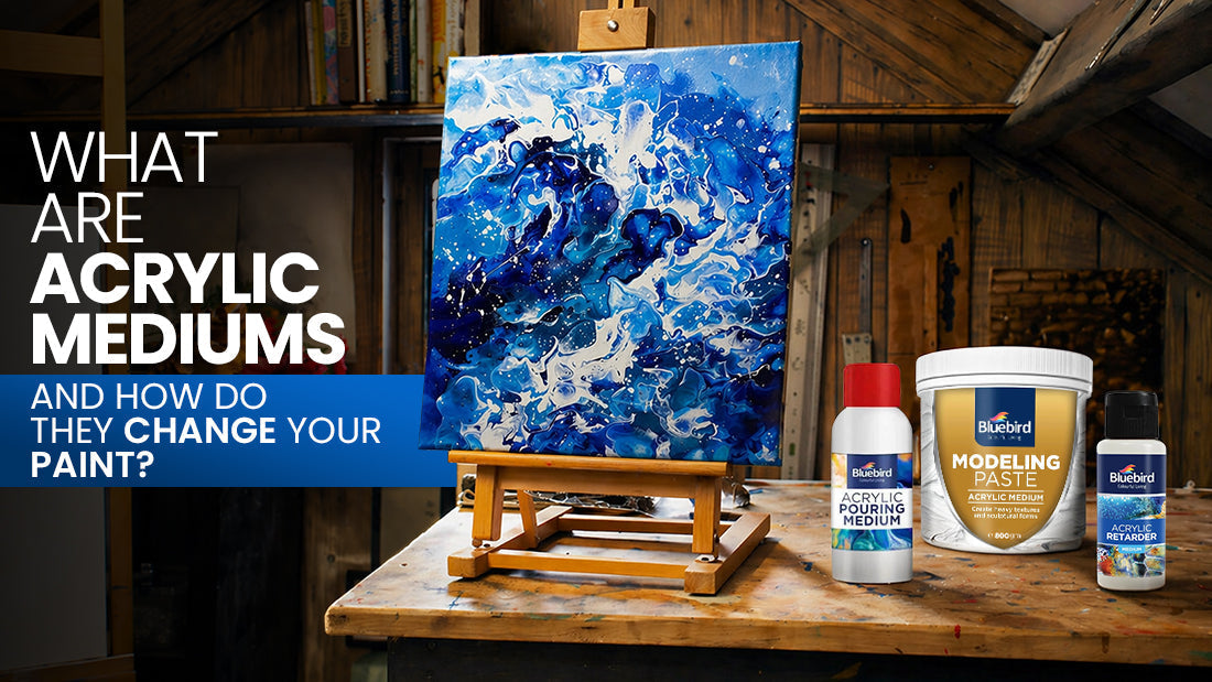 acrylic medium implementation on a canvas guide
