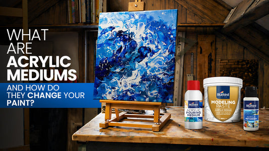 acrylic medium implementation on a canvas guide