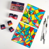 Glass Paints - 25 ml - Set of 6 Primary