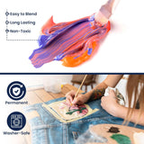 Fabric Paint 100ml - Set of 12