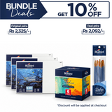 Studio Acrylic Colours 100 ml - Set of 6 - Primary Shades + Canvas Panel (5x7) Set of 3 + Value Art Brush