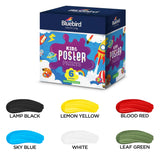Kids Poster Paints - 100 ml - Primary Colours Set of 6