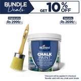 Chalk Paint Brushes (4.5") + Furniture Chalk Paint 500ml (Any Shade)