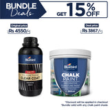 Chalk Paint 500 ML (any shade) + Polyurethane Clear Coat 500 ML Matt